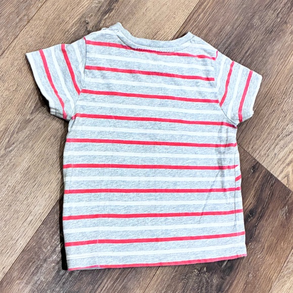 Baby Boden Gray and Red Airplane Tee Shirt Top Plane Short Sleeves 18-24m - Picture 9 of 12
